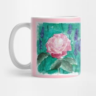 watercolor rose Mug